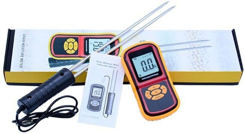 BALRAMA Grain Meter GM640 RT640 Portable with 8 Measuring Grains Species Pin-Type Digital Moisture Measurer(30 mm)