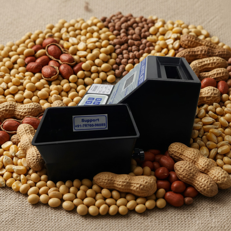 xopic SOYABEAN, GROUNDNUT, CHANA, MAIZE (MAKKA), WHEAT \ DIGITAL MOISTURE METER FOR SOYABEAN, GROUNDNUT, CHANA, MAIZE (MAKKA), WHEAT Pinless Digital Moisture Measurer(150 mm)