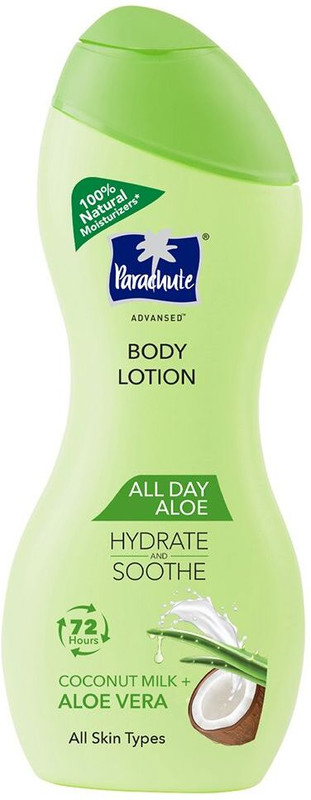 Parachute All Day Aloe Body Lotion for Women & Men, 100% Natural, 72h Moisturisation(250 ml)