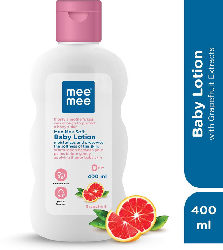 MeeMee Moisturising Baby Lotion with GrapeFruit Extracts(400 ml)