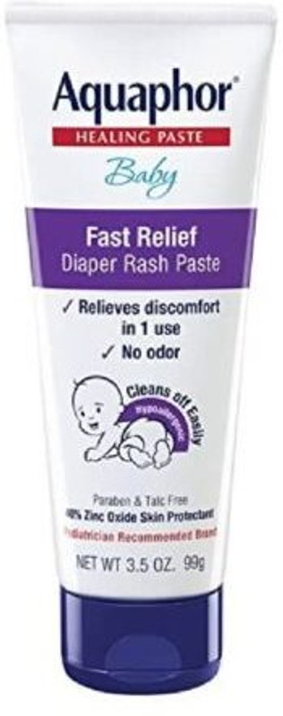 Aquaphor Baby Diaper Rash Paste For Serious Diaper Rash and Flare-ups 3.5 Oz(99 g)