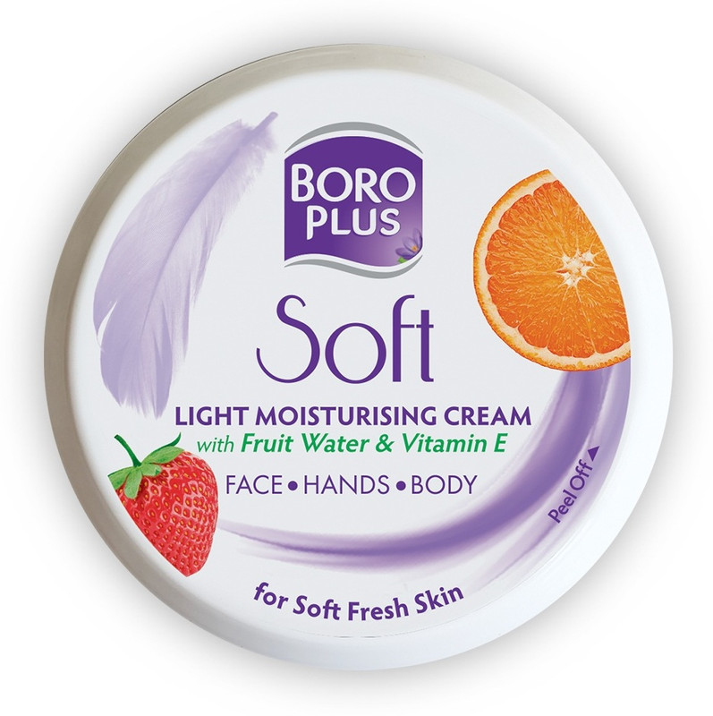 BOROPLUS Soft Light Moisturising Cream Light & Non-sticky|Provides 24 hour moisturisation(300 ml)