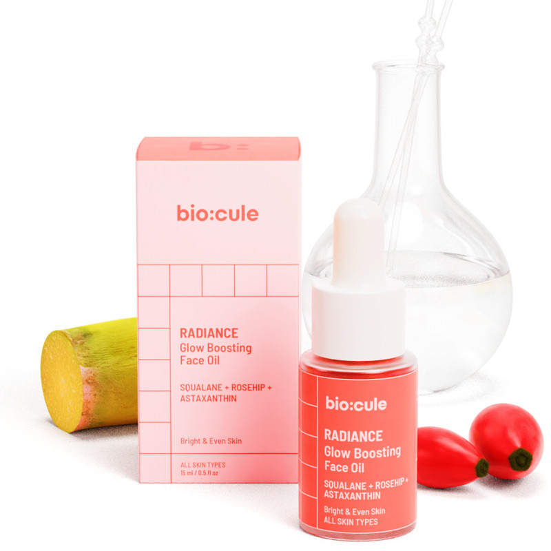 Biocule Radiance Glow Boosting Face Oil – 15ml for Bright, Even Skin