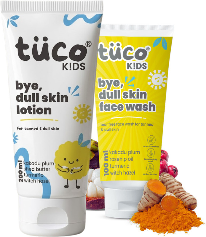 TuCo Kids Face Wash & Dull Skin Body Lotion | For Kids ages 2-15(200 ml)