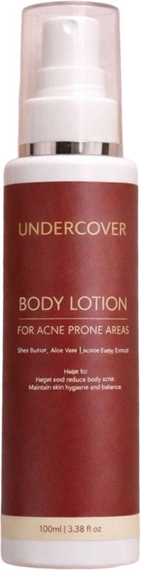 Undercover Acne Body Lotion For Women with Aloe Vera, Jojoba Oil & Peach Extract Intimate Moisturizer(100 ml, Pack of 1)