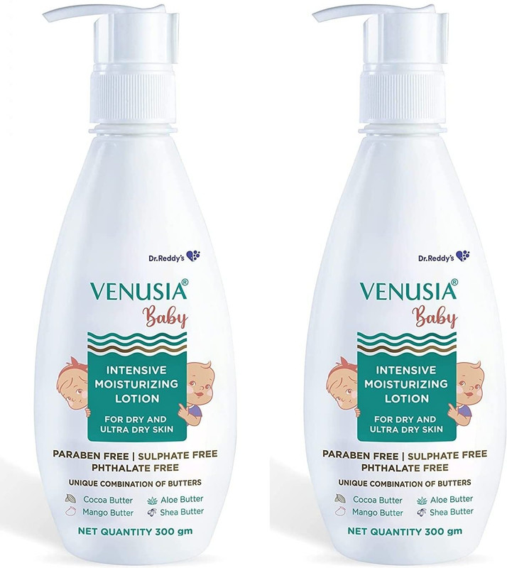 Dr. Reddy's Venusia Baby Intensive Moisturizing Lotion 300 gm x Pack of 2(600 g)