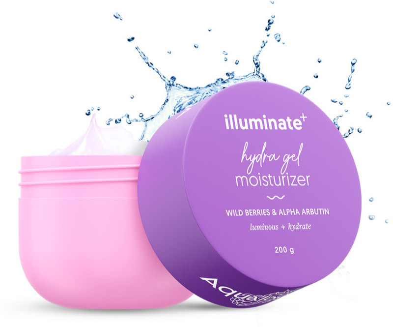 Aqualogica Illuminate + Hydra Gel Moisturizer with Wild Berries & Alpha Arbutin(100 g)
