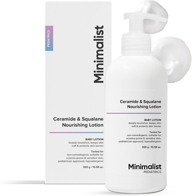 Minimalist Nourishing Baby Lotion with Ceramide & Squalane | Pediatrics Approved(300 g)