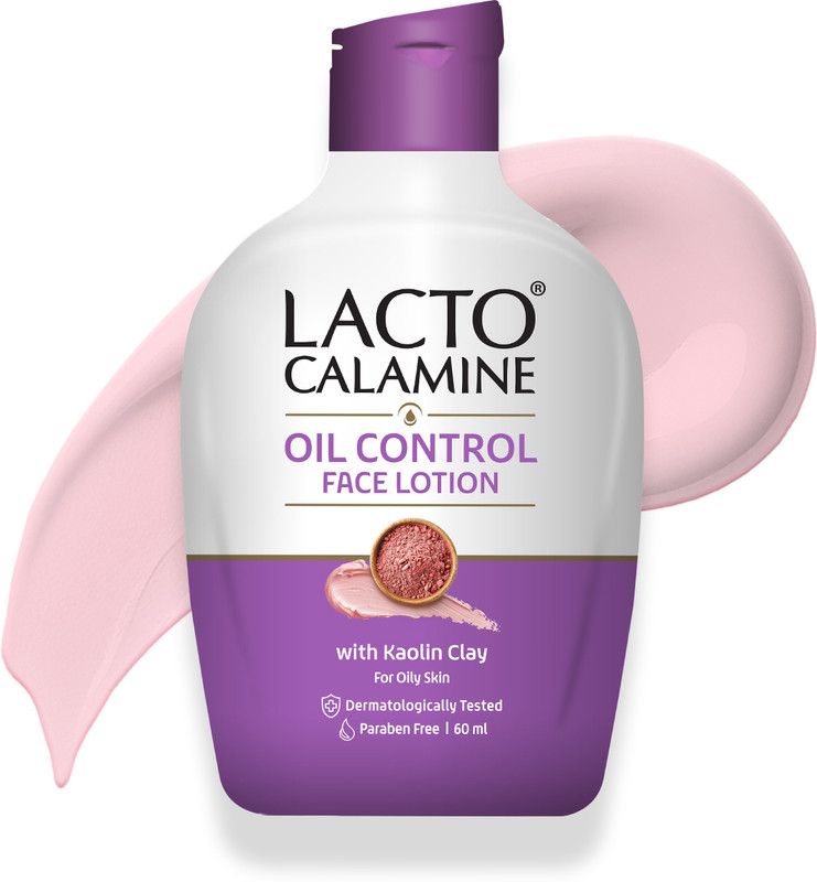 Lacto Calamine Daily Face care Lotion for Oil Balance - Oily Skin, Retain Moisture, Absorb excess Oil & Helps prevent Pimples, acne & dark spots(60 ml)