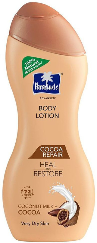 Parachute Advansed Cocoa Repair Body Lotion for Women & Men, 100% Natural, 72h Moisturisation(225 ml)