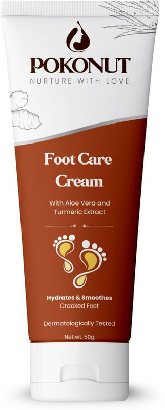Pokonut Foot Care Cream for Dry and Cracked Heels(50 g)