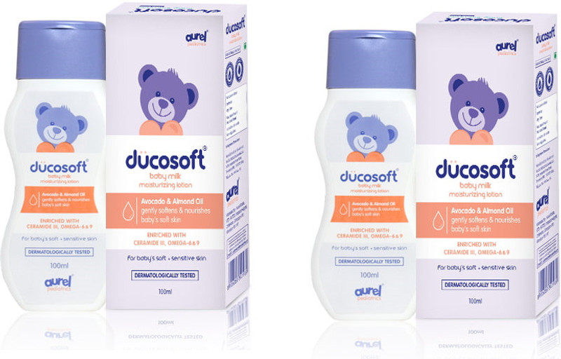 Aurelderma DUCOSOFT BABY MILK MOISTURIZING LOTION 100ML (PACK OF 2 )(100 ml)