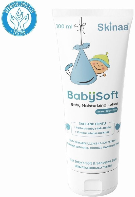 SKINAA Babysoft Baby Intensive Daily Moisturizing Lotion pH 5.5, Safe & Hydrating(100 ml)