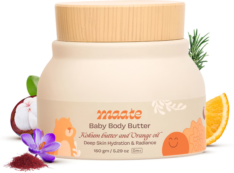 MAATE Baby Body Butter Moisturization & Soft Skin Enriched Kokum Butter & Orange Oil(150 g)