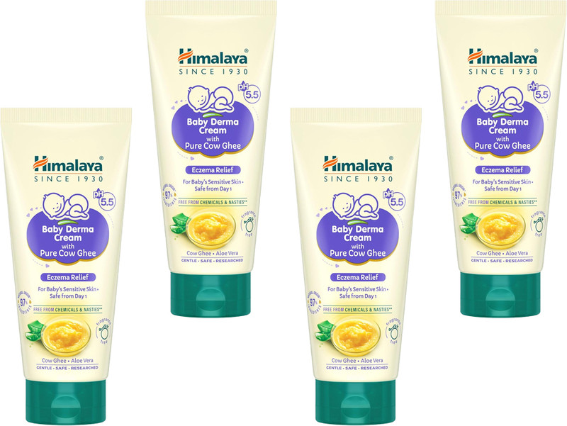 HIMALAYA BABY DERMA CREAM WITH PURE COW GHEE 50GM (Pack of 4)(200 g)