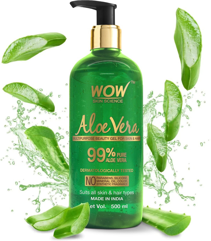 WOW SKIN SCIENCE Aloe Vera Multipurpose Beauty Gel For Skin And Hair (500 ml)