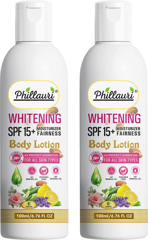 Phillauri Body Lotion for Very Dry Skin, Nourishing Body Milk with Almond Oil & Vitamin E (200 ml)