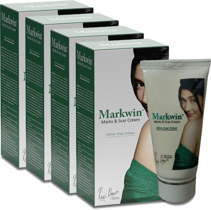 Markwin Mark & Scar Cream | Stretch Marks & Wrinkle Cream with Vitamin E- Pack of 04(120 g)