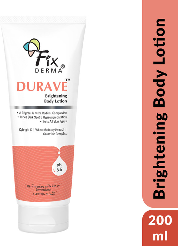 Fixderma Durave Brightening Body Lotion With Ceramide, Fades Dark Spots & Pigmentation(200 ml)