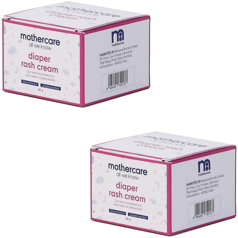 Mothercare ALL WE KNOW BABY DAIPER RASH CREAM 100G EACH (PACK-2)(200 g)