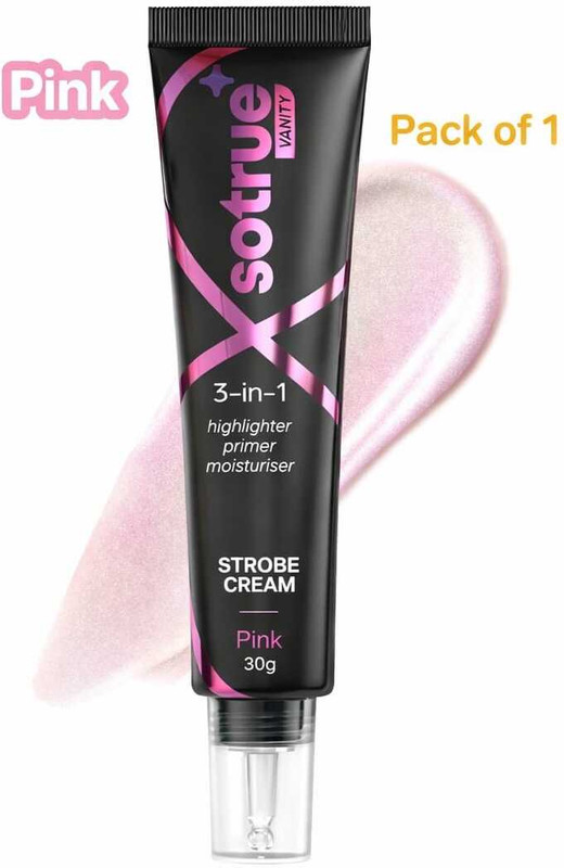 GROOVS Illuminating Strobe Cream Pink Glow(30 ml)