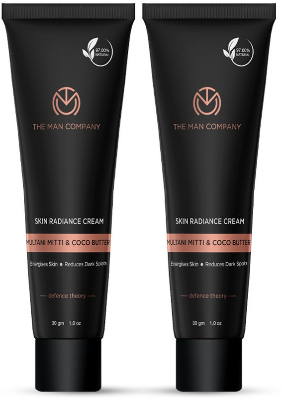 THE MAN COMPANY Skin Brightening Cream with Multani Mitti, Coco Butter For (60 g)