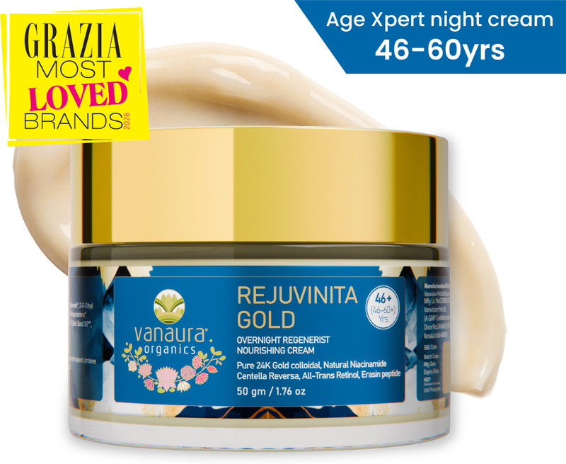 vanaura organics Rejuvinita Gold Overnight Regenerist Nourishing Cream 46+(46 to 60+years)(50 g)