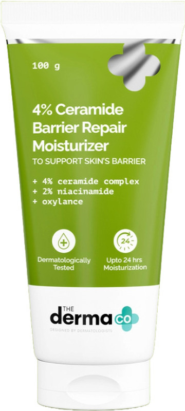 The Derma Co 4% Ceramide Barrier Repair Moisturizer with, Niacinamide, and Oxylance(100 g)