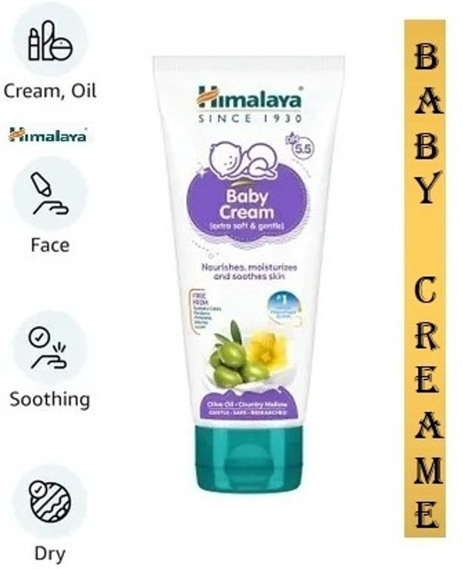 HIMALAYA Baby Cream For Gentle & Soft Skin For Baby 200ml New(200 g)