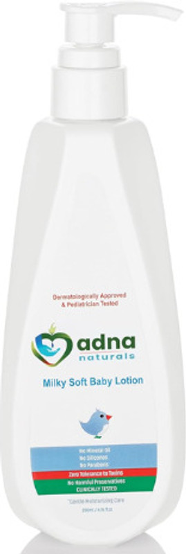 adna naturals Milky Soft Baby Lotion|Dermatologist & Pediatrician Tested(200 ml)