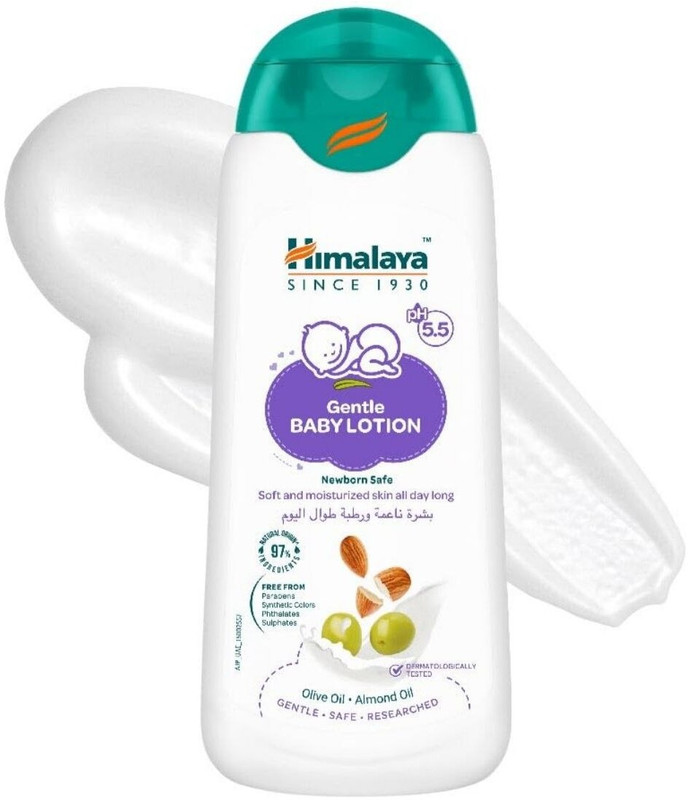 HIMALAYA Olive oil and almonds oil Nourishing baby lotion for your baby skin pack of 1(99 g)