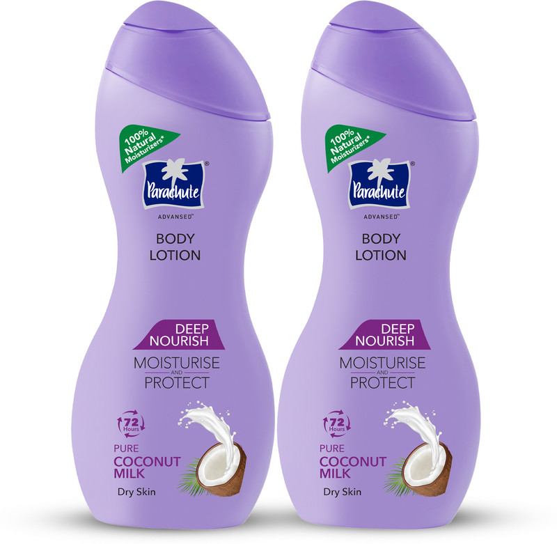 Parachute Advansed Deep Nourish Body Lotion for Women & Men, 100% Natural, 72h Moisturisation(500 ml)
