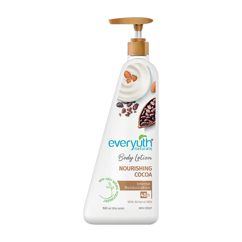 Everyuth Naturals Body Lotion Nourishing Cocoa 48 hr Moisturization|Long-lasting|Quick Absorbing(500 ml)