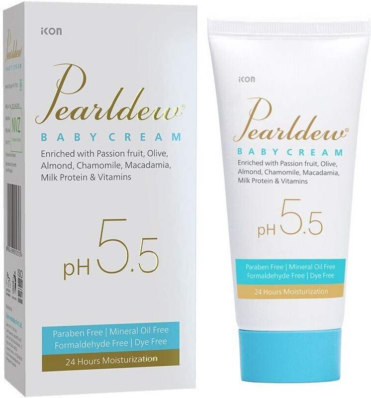 Pearldew Baby Cream 50 gm| With Calendula & Milk Protein | Paraben Free(50 g)