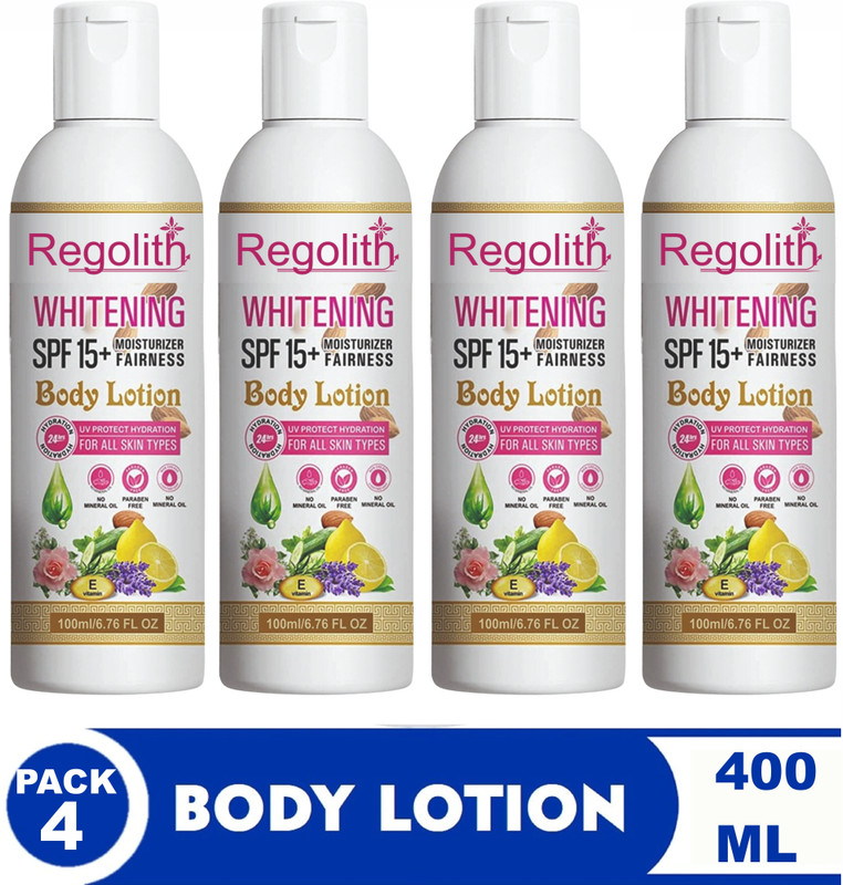 Regolith Whitening Body Lotion Spf 15 + Moisturiser Fairness For Face