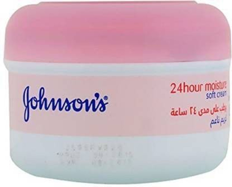 JOHNSON'S 24 HOUR MOISTURE SOFT CREAM 200 ML PACK OF 2(200 ml)