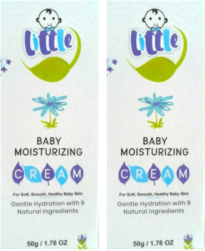 clowzac LITTLE LEAF BABY MOISTURIZING CREAM FOR GOOD HEALTHY SKIN PACK OF 50g x 2(100 g)