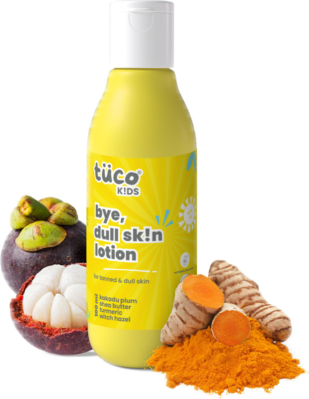 TuCo Kids Summer Dull Skin Lotion | Turmeric & Kakadu Plum | SLS-Free(200 ml)