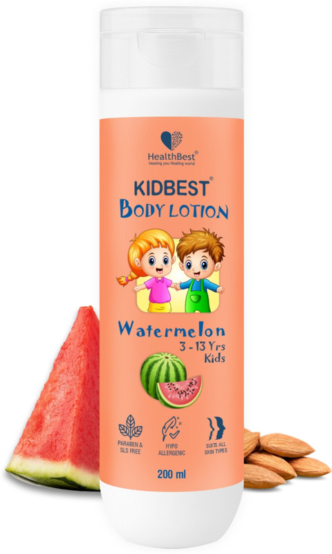 HealthBest Kids Lightweight Body Lotion for 3 to 13 Years Daily School Moisturizer(200 ml)