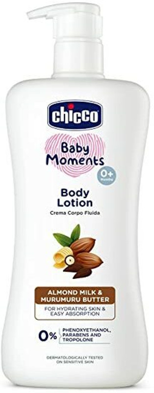 Chicco Baby Moments Body Lotion, New Advanced formula with Natural Ingredients (500ml)(500 ml)