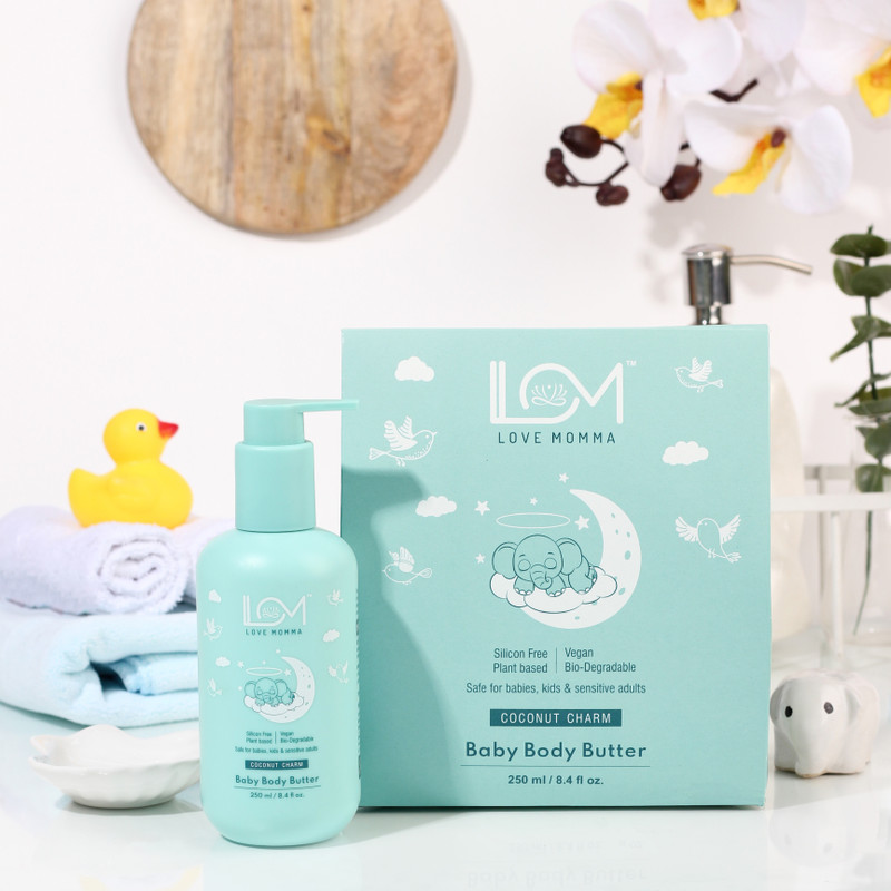 LOVE MOMMA Soothing and Softening Coconut Oil and Wheat Germ Baby Body Butter(250 ml)