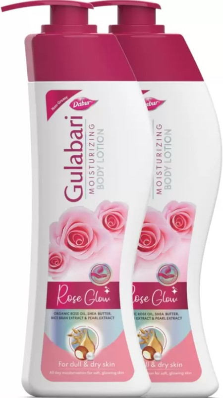 Dabur Gulabari Moisturizing Body Lotion|200ml Each Set of 2|(400 ml) (0.4 L)