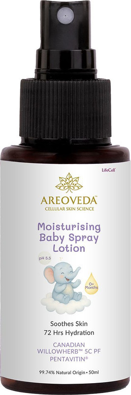 Areoveda Moisturising Baby Spray Lotion With PENTAVITIN� 72Hrs Hydration, Calms Baby Acne(50 ml)