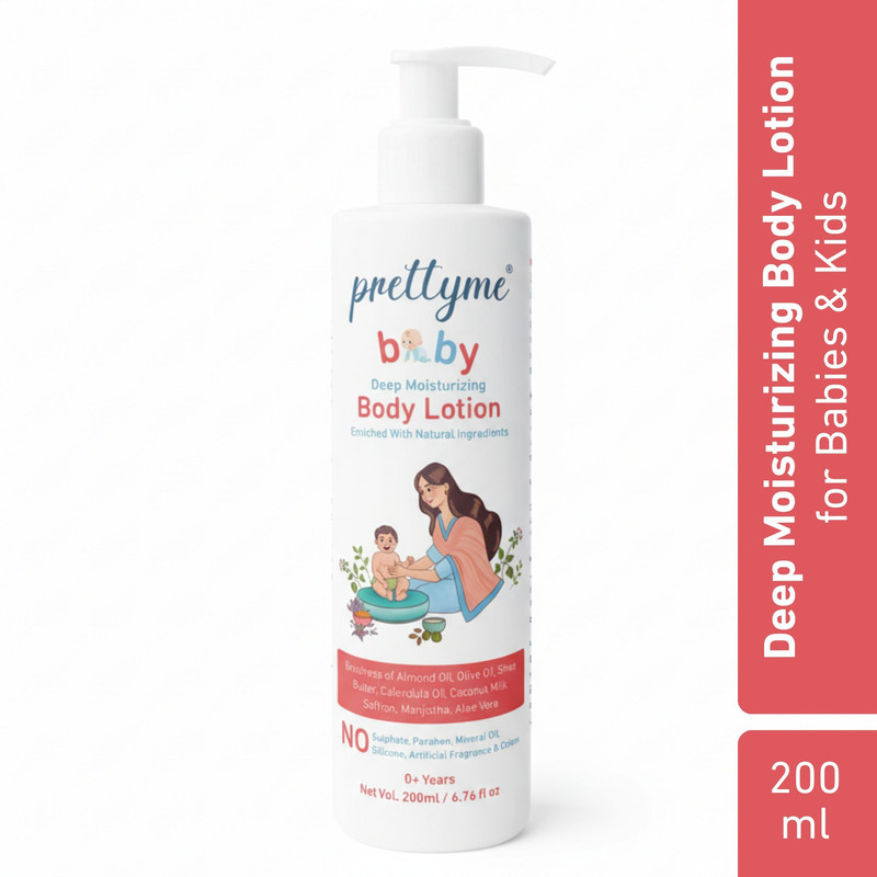 prettyme Baby Deep Moisturizing Daily Body Lotion For Newborns & Kids(200 ml)