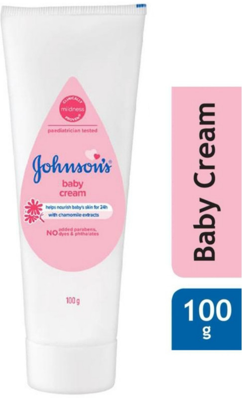 JOHNSON'S Baby Cream 100 gm | Keeps baby's Skin soft & Moisturized(100 g)