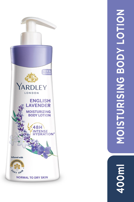 Yardley London English Lavender Moisturizing Body Lotion With Germ Shield and Floral Extracts(400 ml)