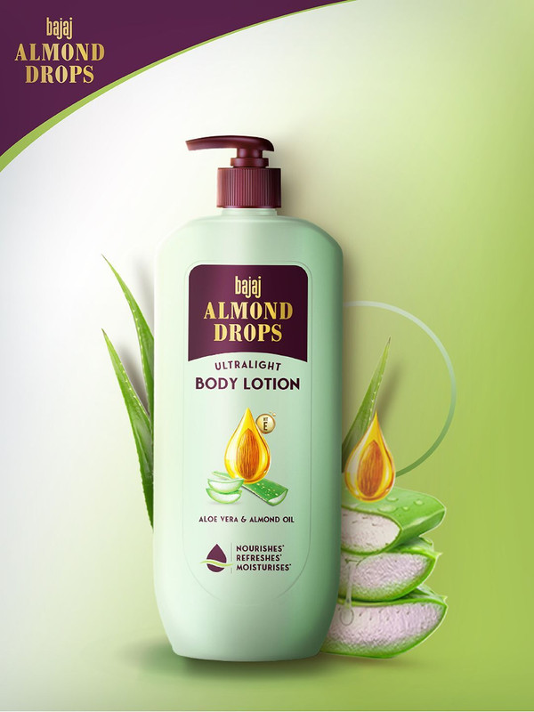 BAJAJ Almond Drops Ultralight Body Lotion(600 ml)