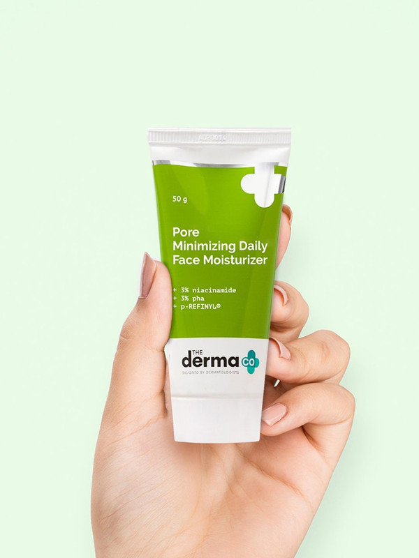 The Derma Co Pore Minimizing Daily Face Moisturizer with 3% Niacinamide 3% PHA and p-REFINYL(50 g)