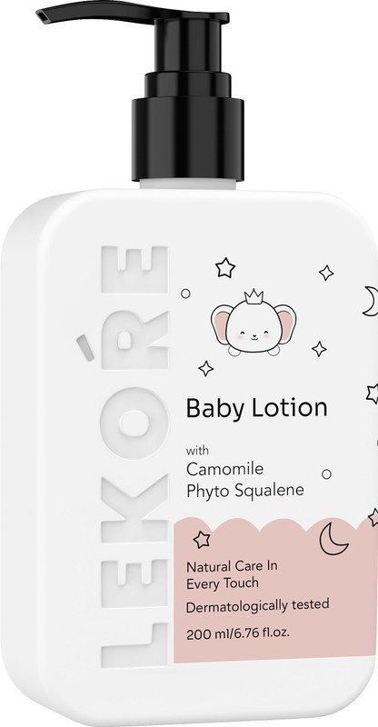 LEKORE Baby Lotion, Gentle Daily Moisturizing Lotion for Baby Soft & Smooth Skin Care(200 ml)