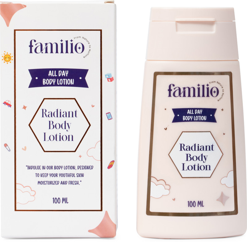 FAMILIO Radiant Body Lotion, Nourishing Body Lotion and Skin Moisturizer(100 ml)